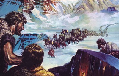 Hannibal traversant les Alpes - English School